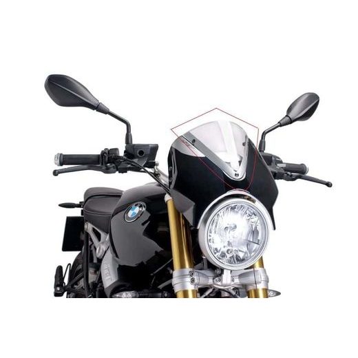 Windshield PUIG RETROVISION 7012W matt black prozorna