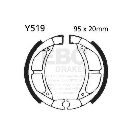 Brake shoe set EBC Y519 includings springs