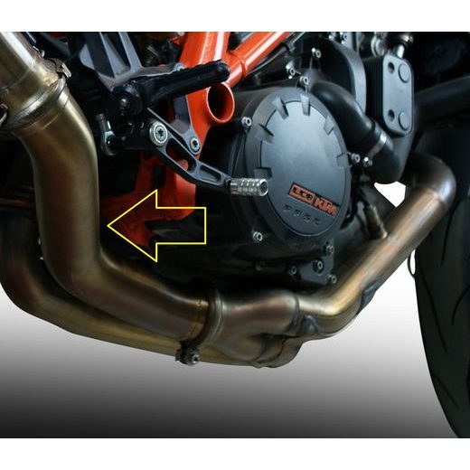 Decat pipe GPR KTM.79.DEC Brushed Stainless steel