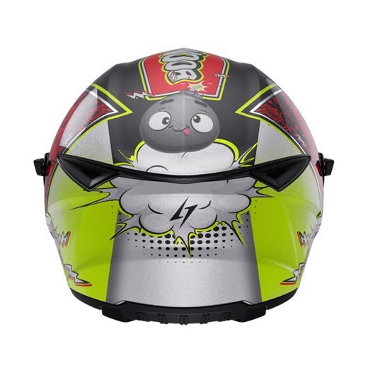 Kid helmet STORMER STRIKE KID BOOM red, neon, yellow pearly YM