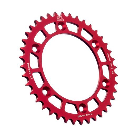 Aluminijasti zadnji verižnik (zobnik) JT JTA 210-40RED 40T, 520 Rdeč