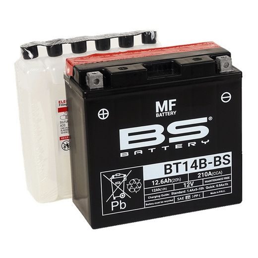Akumulator brez vzdrževanja BS-BATTERY BT14B-BS (YT14B-BS)