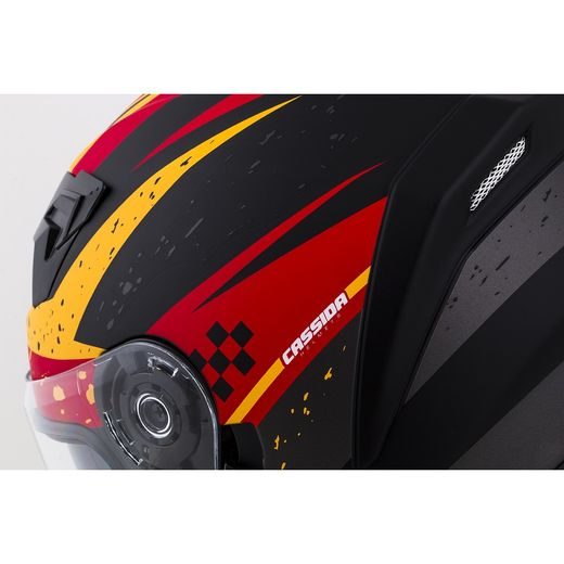 Integralna čelada CASSIDA INTEGRAL 3.0 DRFT matt orange / fluo red S