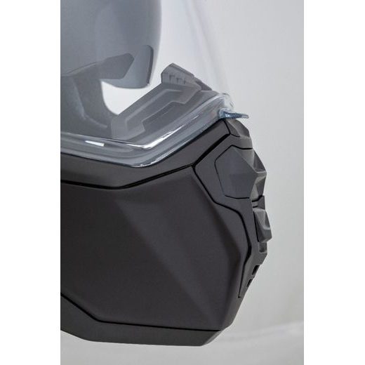 Motocross Helmet CASSIDA ROAD RUNNER DUAL black matt/ dark grey/ black matt peak S