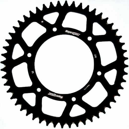 Rear ALU sprocket SUPERSPROX RAL-210:52-BLK črna 52T, 520