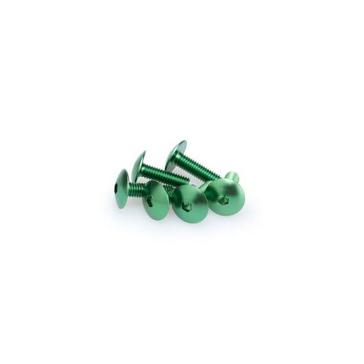 Screws PUIG ANODIZED 0657V zelena M6 x 20mm (6pcs)