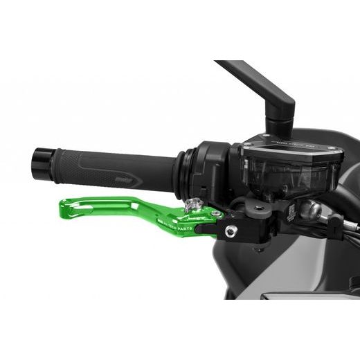 Brake lever without adapter PUIG 4.0 4130VP kratka (short) green/silver