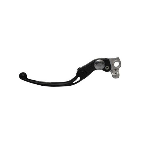 Adjustable folding lever ACCOSSATO LV010 in aluminium for original clutch master cylinders črna