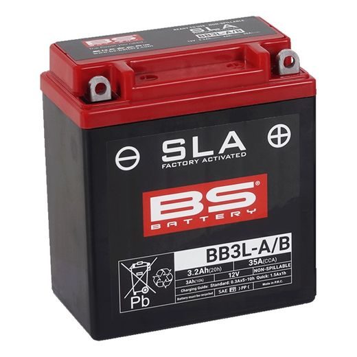 Tovarniško aktiviran akumulator BS-BATTERY BB3L-B (FA) (YB3L-B (FA)) SLA