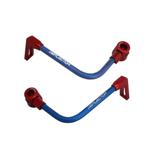 Lever guard ACCOSSATO DE003 with blue hose and joint right + left, aluminium