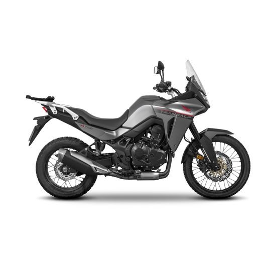 Set of SHAD TERRA TR40 adventure saddlebags and SHAD TERRA aluminium top case TR55 PURE BLACK, including mounting kit SHAD HONDA TRANSALP 750