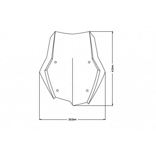 Windscreen PUIG TOURING 3769W clear