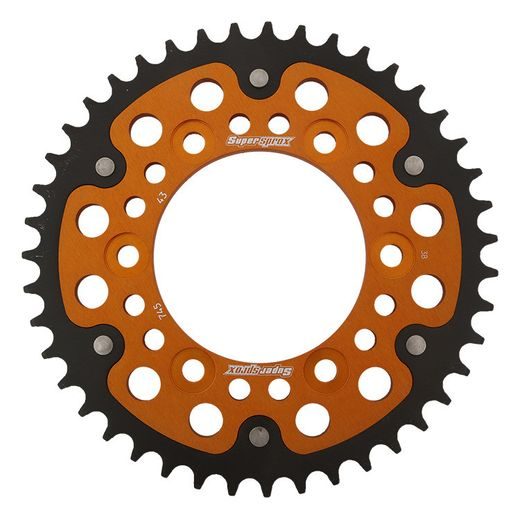 Zadnji verižnik (zobnik) SUPERSPROX STEALTH RST-745:43-GLD zlata 43T, 525