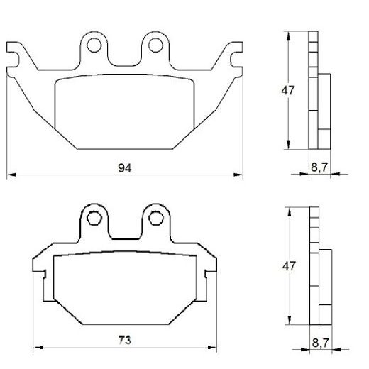 Zavorne obloge ACCOSSATO AGPA173 OR