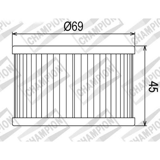 Oljni filter CHAMPION COF011 100609325
