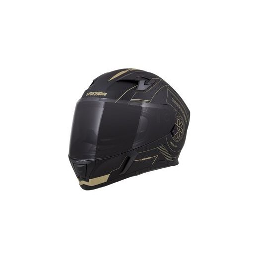 Integralna čelada CASSIDA INTEGRAL 3.0 TURBOHEAD black matt/ gold L