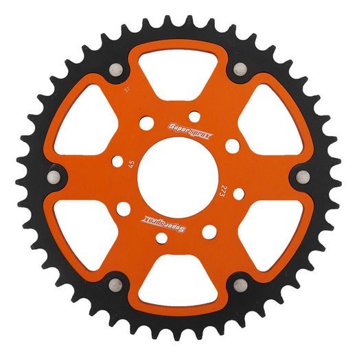 Zadnji verižnik (zobnik) SUPERSPROX STEALTH RST-273:45-ORG oranžna 45T, 520