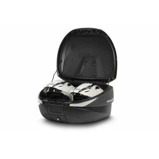 Kovček ( Top case ) z barno zgornjo ploščo SHAD SH58X Black metal with PREMIUM lock
