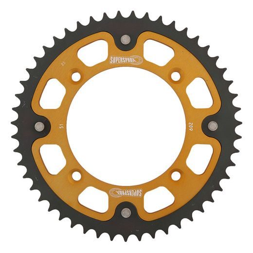 Zadnji verižnik (zobnik) SUPERSPROX STEALTH RST-209:51-GLD zlata 51T, 420