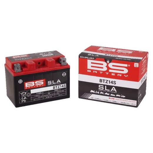 Tovarniško aktiviran akumulator BS-BATTERY BTZ14S (YTZ14S) SLA