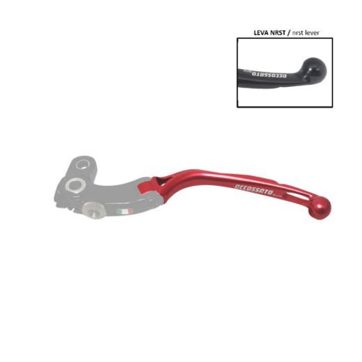 Only spare handle ACCOSSATO LV032 for ACCOSSATO full clutch lever rdeč