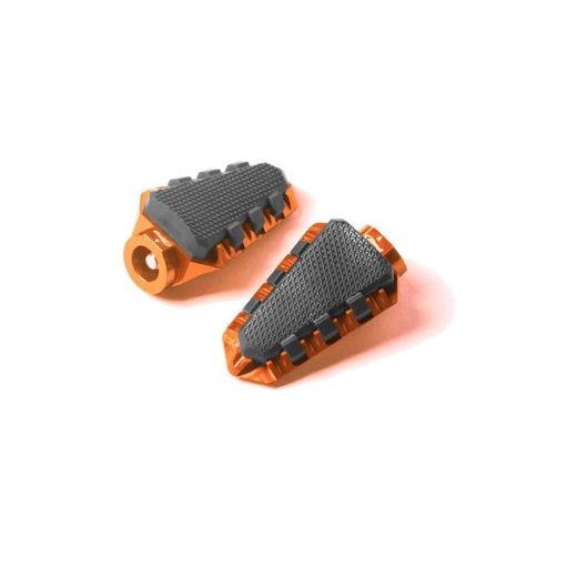 Footpegs without adapters PUIG TRAIL 7319T oranžna with rubber