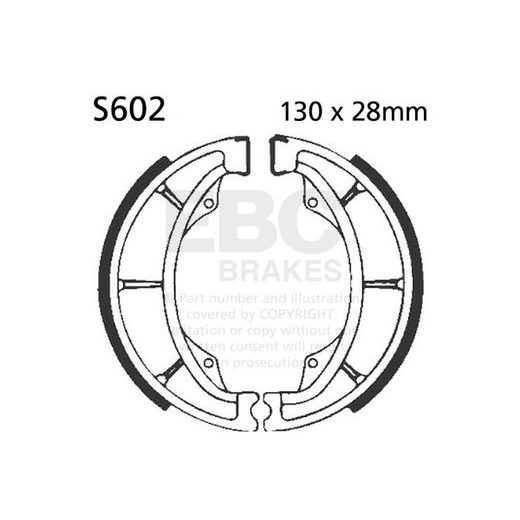 Brake shoe set EBC S602 includings springs