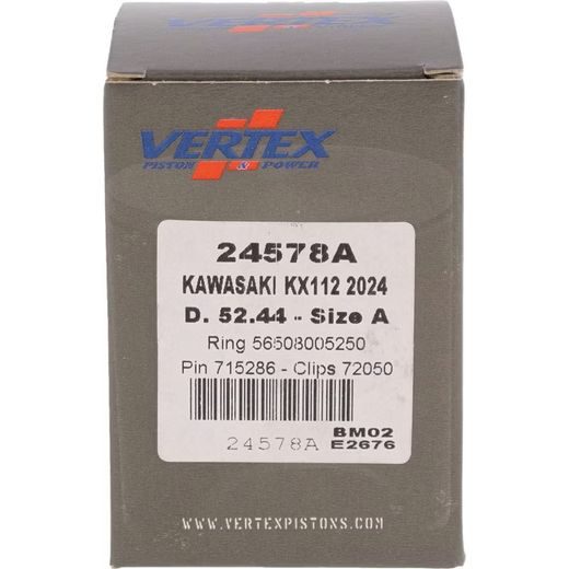 Complete piston VERTEX 24578A Cylinder 52,5, piston 52,44 mm