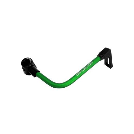 Lever guard ACCOSSATO DE001 with green hose and joint right, aluminium