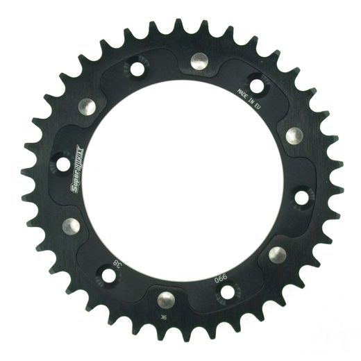 Zadnji verižnik (zobnik) SUPERSPROX STEALTH RST-990:38-BLK črna 38T, 520