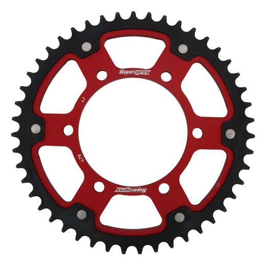 Zadnji verižnik (zobnik) SUPERSPROX STEALTH RST-479:47-RED rdeč 47T, 530