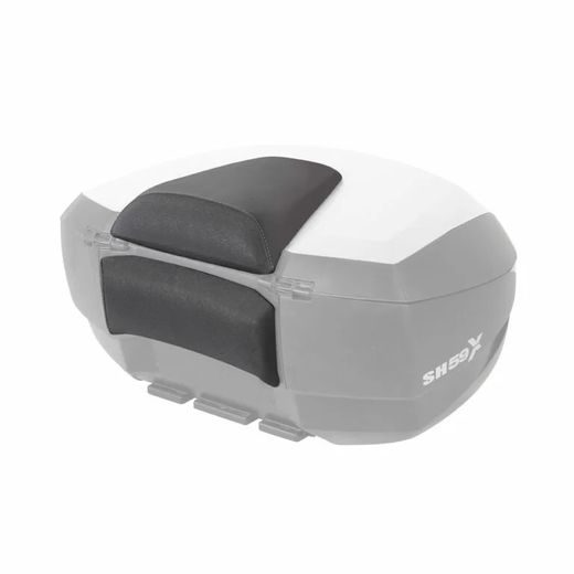 Kovček ( Top case ) SHAD SH59X D0B59200 black with aluminium cover (expandable concept) with PREMIUM SMART lock and backrest