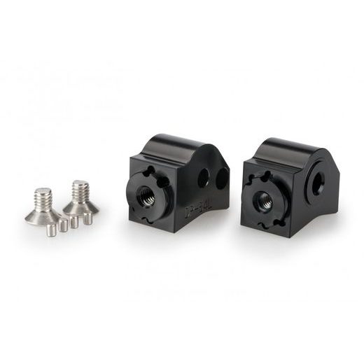 Adapterji za stopalke (Footpeg adapters) PUIG 21233N adjustable črna