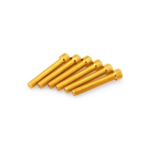 Screws PUIG ANODIZED 0524G yellow M8 x 50mm (6pcs)
