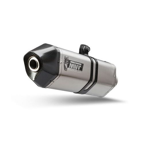 2 silecers kit MIVV SPEED EDGE AT.016.LRX Stainless Steel / Carbon cap