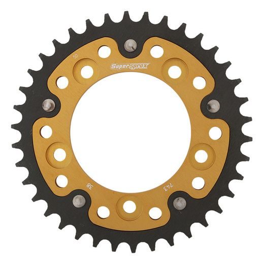 Zadnji verižnik (zobnik) SUPERSPROX STEALTH RST-743:38-GLD zlata 38T, 520