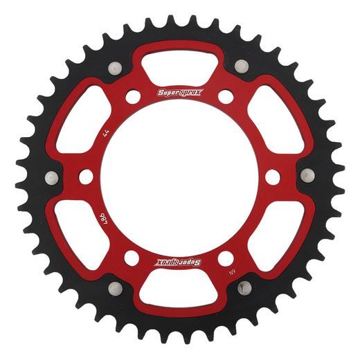Zadnji verižnik (zobnik) SUPERSPROX STEALTH RST-486:44-RED rdeč 44T, 520