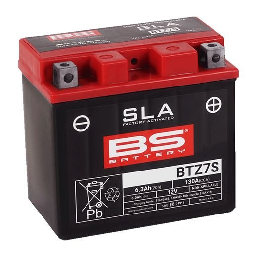 Tovarniško aktiviran akumulator BS-BATTERY BTZ7S (YTZ7S) SLA