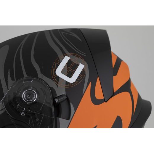 Integralna čelada CASSIDA Orbit Multivers black matt,orange,gray,white 2XL