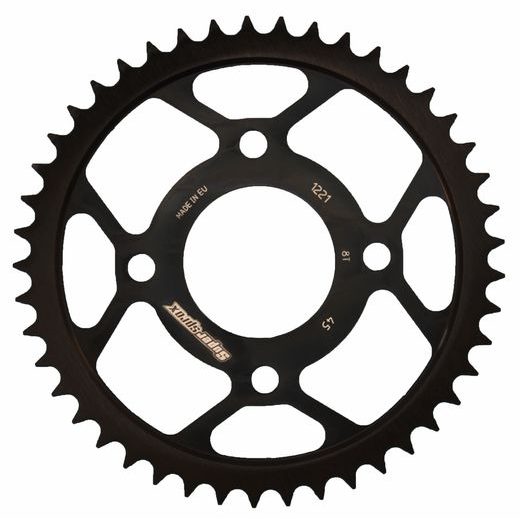Zadnji verižnik (zobnik) SUPERSPROX RFE-1221:45-BLK črna 45T, 428