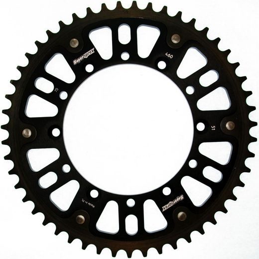 Verižni set EK - Srebrna chain 520 DEX, X-ring (X, NX, QX, XS), CHK front sprocket SUPERSPROX, CHK rear sprocket SUPERSPROX STEALTH za SUZUKI RM 125 1984