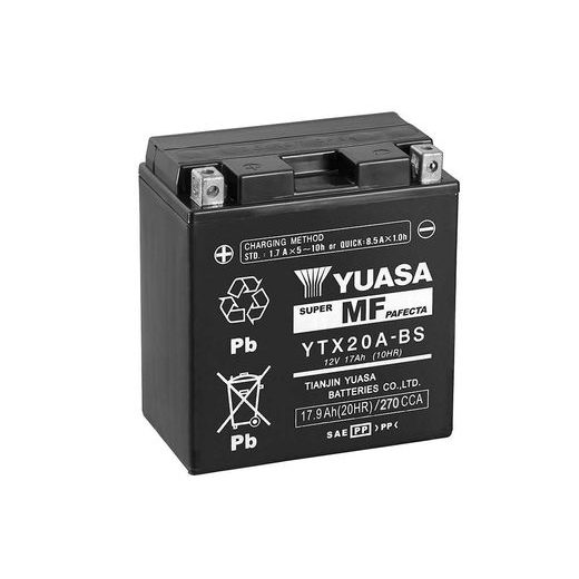 Akumulator brez vzdrževanja YUASA YTX20A-BS