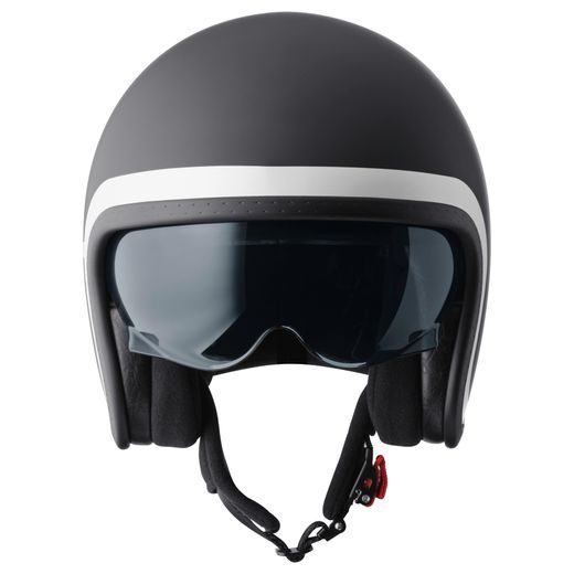 Jet čelada GMS RIDE ZG11702 matt black-white XL
