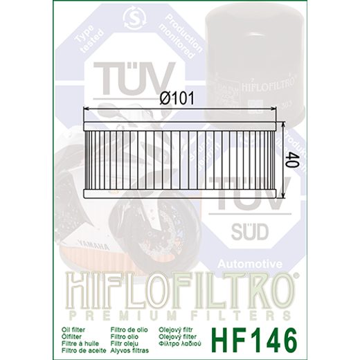 Oljni filter HIFLOFILTRO HF146