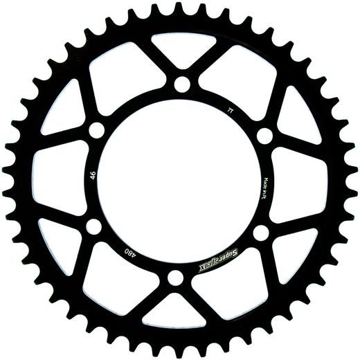 Zadnji verižnik (zobnik) SUPERSPROX RFE-480:46-BLK črna 46T, 525