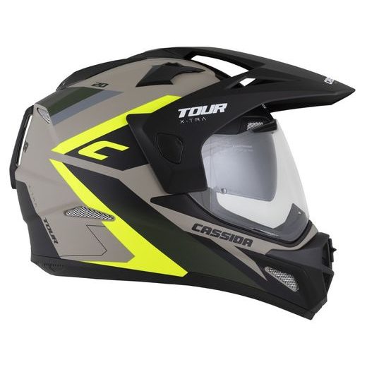 Motocross Helmet CASSIDA TOUR 2.0 X-TRA /black matt peak S