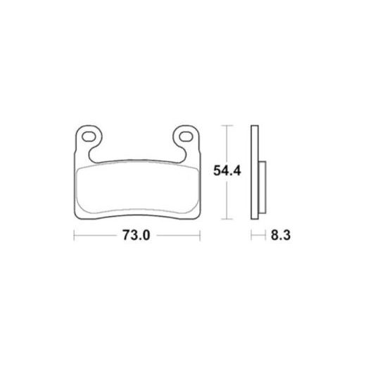 Zavorne obloge ACCOSSATO AGPA252 EV2
