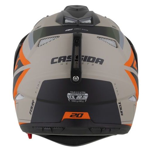 Motocross Helmet CASSIDA TOUR 2.0 X-TRA /black matt peak M
