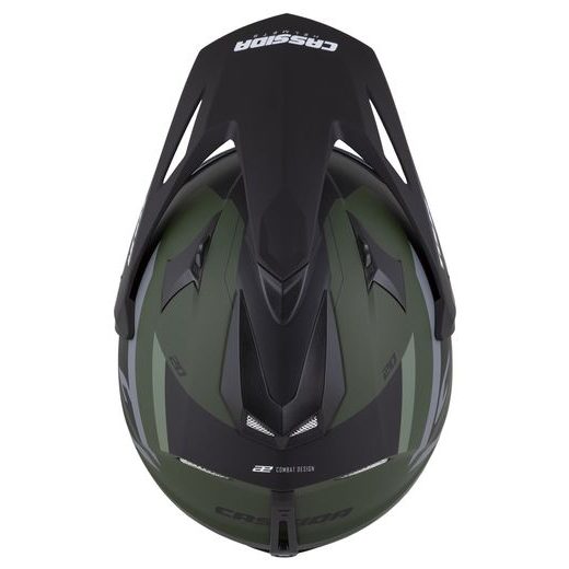 Motocross Helmet CASSIDA TOUR 2.0 X-TRA white/red/black/black matt peak S