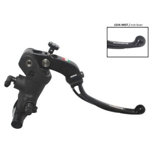 Radial brake master cylinder ACCOSSATO PC009 19 x 18 with folding lever,black